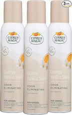 Citrus Magic Odor Eliminating Air Freshener Spray, Orange-Vanilla Swirl, 3-Ounce, Pack of 3
