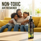 Non-Toxic Odor Eliminator, Natural Citrus Lemon Zest Air Freshener Spray for Home, Room, Closet & Couch Deodorizer, Long Lasting Bathroom & Toilet Freshener, Safe for Kids & Pets - 2 PK - 4 Oz each