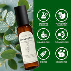 Eucalyptus Linen and Room Spray, Fragrant Room Spray, Odor Eliminator, Long Lasting Air Fresheners for Home, Bedding, Fabrics, 8.12 fl oz