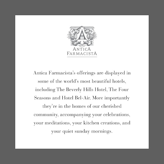 Antica Farmacista Home Ambiance Diffuser, Sandalwood Amber, 8.45 Fl Oz