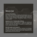 Moon Jar Incense Holder Set – Korean Home Decor with Upcycled Oyster Shell Stand, Aesthetic Tabletop Gift, Ceramic Art Figurine for Room Decoration