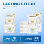 Vacplus Moisture Absorbers, Hanging Closet Dehumidifier Bags, Humidity Packs, Desiccant, Closet Dehumidifiers with Fragrance Free, 10 Pack, 9.8 OZ
