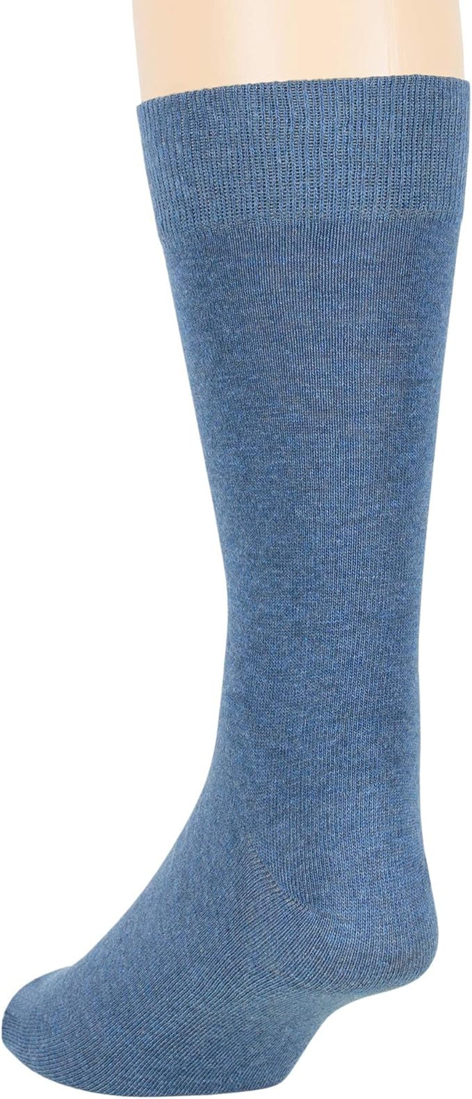 7BigStars Mens Dress Socks – 6 Pairs Crew, Soft Stay Up, Cotton Comfort for Business, Office, Big and Tall, Breathable