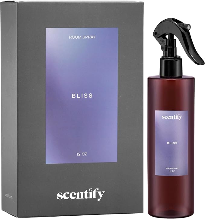 Scentify Bliss Odor Neutralizing Room Spray – Luxury Eucalyptus & Bergamot Fragrance, Instant Odor Eliminator for Home, Office & Car – 12oz