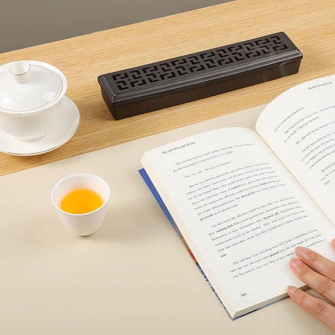 Incense Holder for Sticks，Ceramic Insence-Stick Holder Ash Catcher，Incense Holder Timkburner for Meditation Yoga Spa Room Decor