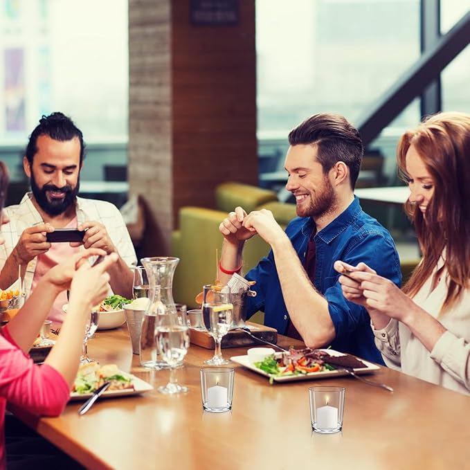 9 Packs White Votive Candles, Unscented Small 1.5 Inch Diameter Votives for Wedding, Holiday Party, Home (8 Hour), 1.5" D x 1.25" H