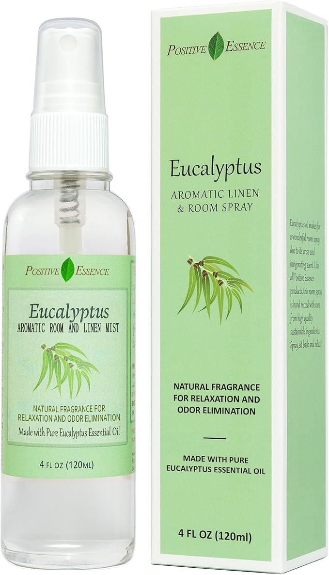 Eucalyptus Linen and Room Spray, Made with Pure Eucalyptus Essential Oil, Fabric Spray, Refreshing Daily Shower Spray or Home Fragrance for Fabrics