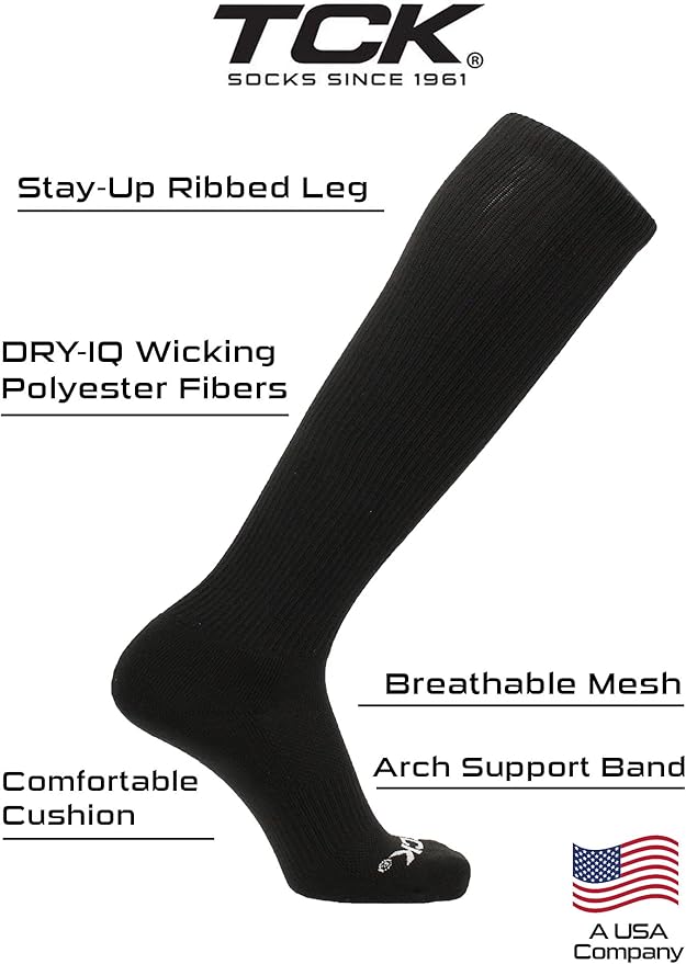 Over the Calf Work Socks for Men and Women 9-11 10-13 13-15 Moisture Wicking Tall Cushioned Knee High Boot Socks 6-pack