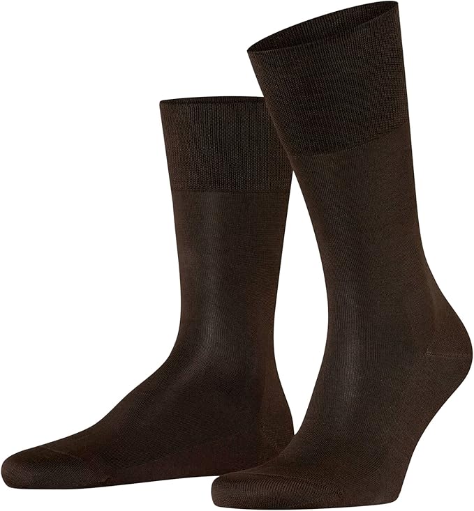 FALKE Men's Tiago Dress Socks, Sustainable Cotton, Crew, 1 Pair