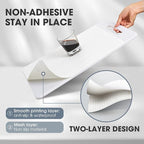 Shelf and Drawer Liner, Kitchen Cabinet Liners Non-Adhesive Non-Slip Waterproof Washable Mats, Protect Dresser Shelves, White, 12 in X 30 FT