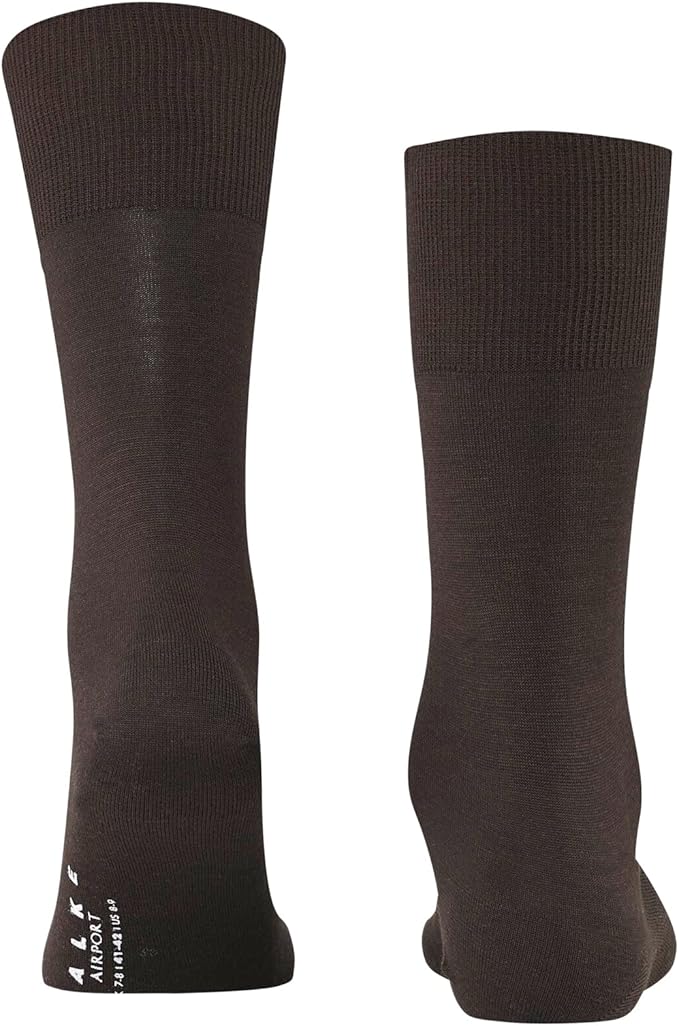 FALKE Men's Airport Dress Socks, Premium Merino Wool Cotton Blend, Sustainable Luxury, Eco-Friendly Business Casual, 1 Pair