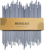 HOSSIAN 50PCS Reed Diffuser Sticks-7.5Inch Grey Diffuser Sticks-Fragrance Decor for Office and Home-Diffuser Oil Sticks Refill