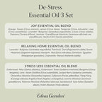 Edens Garden De-Stress Essential Oil 3 Set – 100% Pure Therapeutic Grade Aromatherapy Blends for Relaxation & Stress Relief Gift Set – No Fragrance Oil & Undiluted for Home Diffusers, 10 ml/ 3 Pack