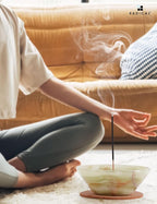 Radicaln Marble Incense Holder 5.5" Inches Green Handmade Palo Santo Stick for Home Décor, Modern Incense Holder for Sticks, Citronella incenses Stick for Room & Office Aromatherapy