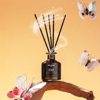 130Pcs Reed Aromatherapy Sticks - 10 Inch Black Fiber Reed Sticks, Aromatherapy Stick Refills for Home and Office - Reed Essential Oil Sticks for Aromatherapy Diffusers