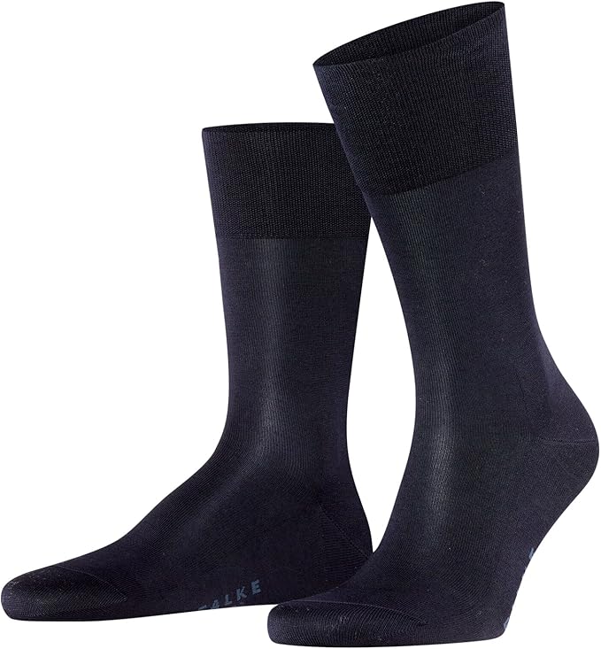 FALKE Men's Tiago Dress Socks, Sustainable Cotton, Crew, 1 Pair