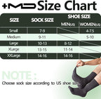 +MD Crew Socks for Men 6 Pairs, Viscose Bamboo Socks, Mens Dress Socks with Soft Cushioned, Smell Control, Black White