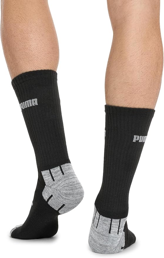 PUMA mens 6 Pack Crew Socks