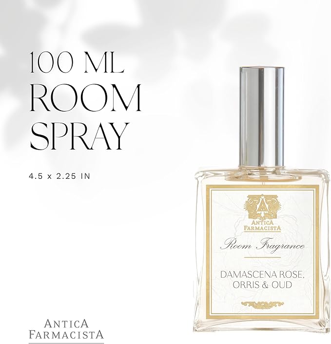 Antica Farmacista Room Spray - Damascena Rose, Orris and Oud Room, 3.4 Fl Oz (Pack of 1)