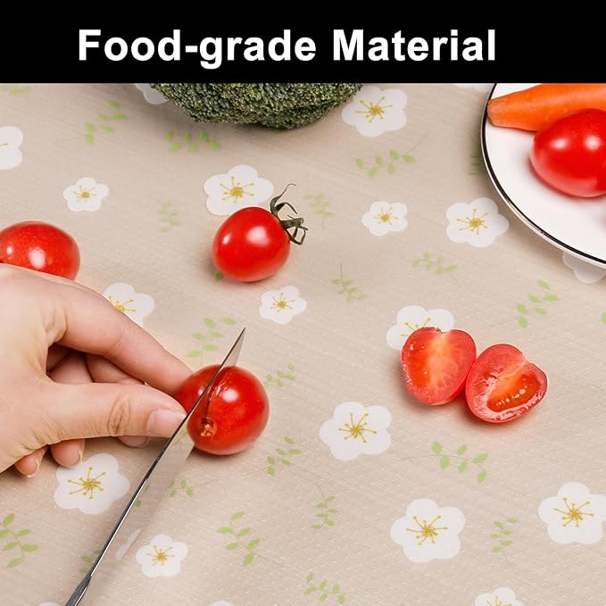 Cooyes Shelf Liner – Premium Non-Adhesive Cabinet & Drawer Liner for Kitchen – Waterproof Shelf Paper with Modern Pattern – Durable EVA Cabinet Mat – Easy to Cut