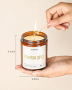 AOOVOO Fall Candles - 6 PC Scented Candle, 42 oz Soy Candles, Soy Candle for Home Scented, Apple Pie/Cinnamon Roll/Cinnamon Apple/Pumpkin Nutmeg Pie/Pumpkin Spice/Baking Spice