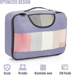 Veken 8 Set Packing Cubes for Travel Essentials, Suitcase Organizer Bags in 4 Sizes, Carry-On Luggage Accessories with Large Laundry & Hanging Toiletry Bag, Must-Have for Airplane, Road Trip & Camping