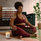 Natur IX Cleansing Scented Candles for Home | Sage & Palo Santo | Natural Non Toxic Soy Candles with Essential Oils | 50 H Long Burning | (Healing | Eucalyptus & Sage)