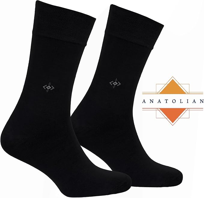 anatolian DRESS SOCKS Natural Comfortable Soft Classy - Made In TURKEY for Men Women Dress or Casual Footwear