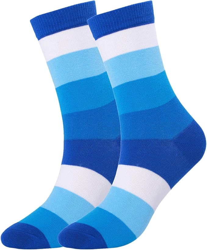 DRASEX Men's Dress Socks Funky Colorful Pattern Cotton Novelty Casual Crew Socks