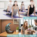 Moon Backflow Incense Holder – Ceramic Incense Cone Holder with 60 Backflow Incense Cones | Waterfall Incense Burner & Waterfall Fountain | Incense Waterfall Effect for Relaxation & Meditation