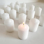 Unscented Votive Candles, Clean-Burning Votive Candles, Long-Lasting 14-16 Hour Burn Time, Ideal for Weddings, Home Décor, Spa, and Events, Made in USA, Box of 120, White