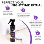 Nature's Beauty Lavender Chamomile Sleep Spray Multi-Pack - Sleep Well + Relax with Premium Grade Room + Pillow Spray, Made w/Coconut, Jojoba + Moringa Seed Oils, 6.76 fl oz (2 Pack)