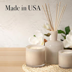 LAFCO New York Reed Diffuser Refill, Star Magnolia - 8.4 oz - Up to 4-Month Fragrance Life - Includes Natural Wood Reeds - Free of Dyes & Propellants - Made in The USA