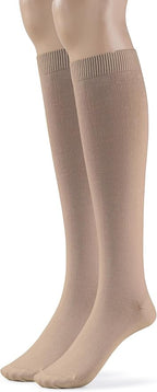 Silky Toes Mens Modal Knee High Socks 2-4 Pk Long Tube Over the Calf Dress Socks
