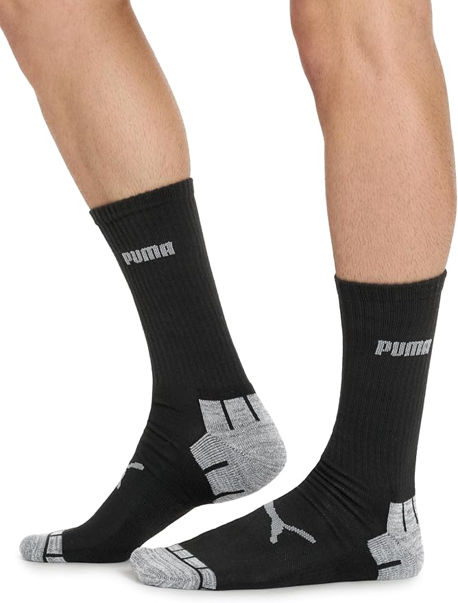 PUMA mens 6 Pack Crew Socks