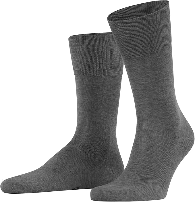 FALKE Men's Tiago Dress Socks, Sustainable Cotton, Crew, 1 Pair