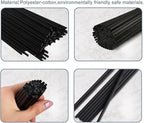 Urban Naturals Reed Diffuser Sticks 10 Inch Black Fiber, 50 Count, Premium Replacement for Fragrance Oil Diffusers