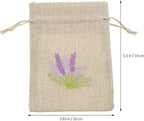 Homoyoyo 10pcs Empty Sachet Bags Drawstring Lavender Flowers Bags Dried Lavender Scented Pouches 10 * 14cm
