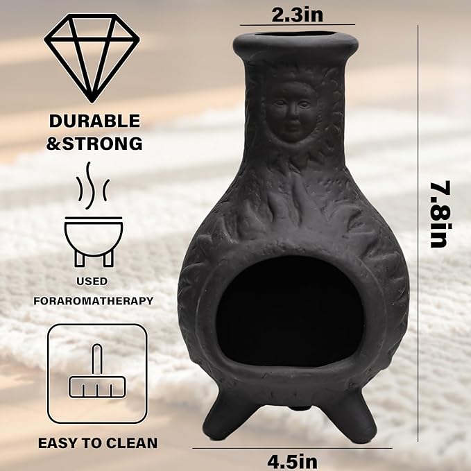 Handmade Palo Santo Holder & Incense Cone Burner-Elegant Sage Smudging Accessory with Capacity for Spiritual Rituals & Energy Cleansing-Thoughtful Gifts for Meditation, Yoga, Aromatherapy