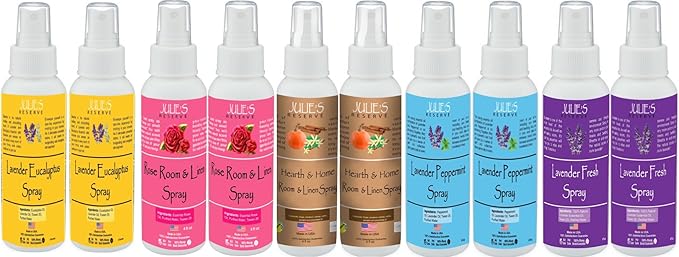 2 Pack Rose Room & Linen 4 oz Julie’s Reserve Natural Spray