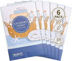 Simplicity Scents Laundry Basket Scented Sachets Pack of 6, Everyday - Long-Lasting Scented Bags, Home Fragrance, Air Freshener & Deodorizer for Closet, Room, Drawer, or Cars, Made in USA
