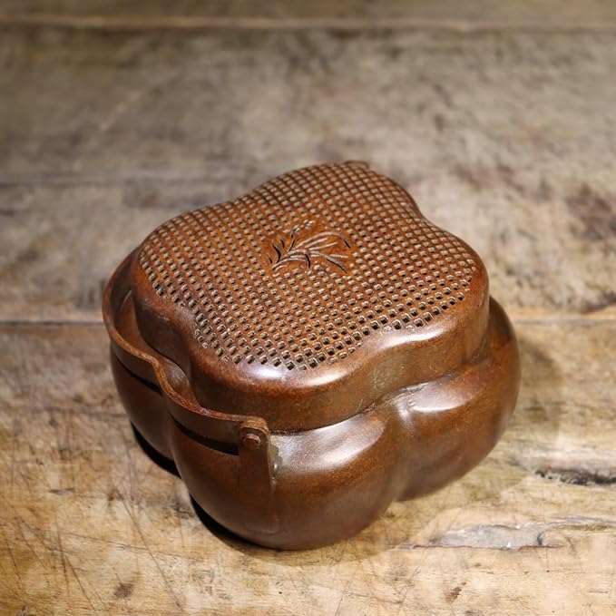 Copper Incense Burner Chinese Brass Incense Holder Traditional Copper Zen Incense Burner Sandalwood Burner Decoration Censer