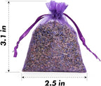 Bag of 25 Sachets Dried Lavender Flower Lavender Sachets for Drawers and Closets, LV-B-2