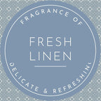 Fragrant Scented Drawer Liners in a Geometric Print (Folded) | Natural | Pack of 5 Sheets | Contains Essential Oils | Made in The UK (Dusk Blue | Fresh Linen, Folded)