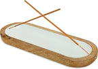 Raajsee Hand Painted Incense Holder,Wooden Incense Burner,Ash Catcher, Incense Tray 11x4x1.5 Inches, Best for Home Fragrance-Aesthetic Room Décor