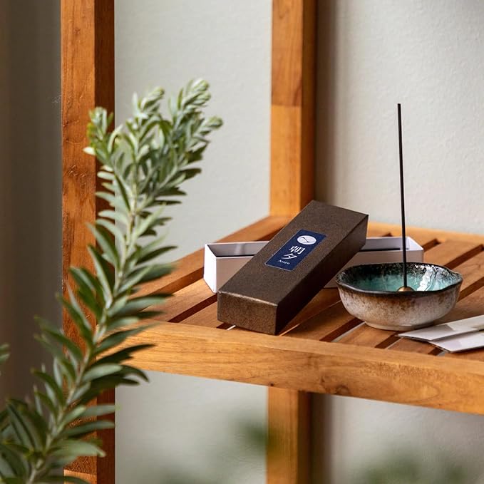 Asayu Japan Incense Sticks Assortment - 5 Natural Fragrances, 20g, 100% Made in Japan Incense Sampler Variety Pack - for Yoga, Zen Meditation & Relaxation