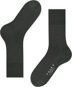 FALKE Men's Airport Dress Socks, Premium Merino Wool Cotton Blend, Sustainable Luxury, Eco-Friendly Business Casual, 1 Pair