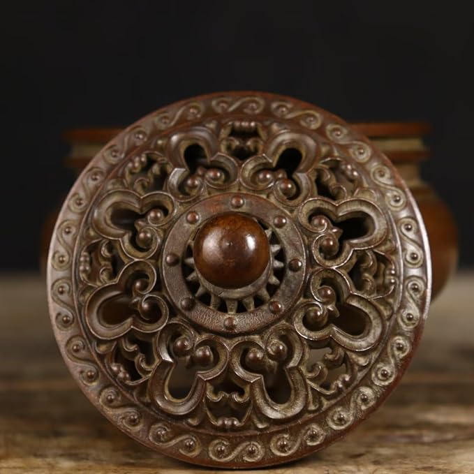 Brass Incense Burner Chinese Traditional Incense Burner Kit Zen Copper Incense Burner Office Home Yoga Room Sandalwood Burner Decoration Censer