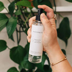 Brooklyn Candle Studio Santorini Room Mist - Long Lasting Fragrance Spray for Body & Linens, Sandalwood & Amber, Air Freshener for Bathroom & Bedroom, Clean Ingredients