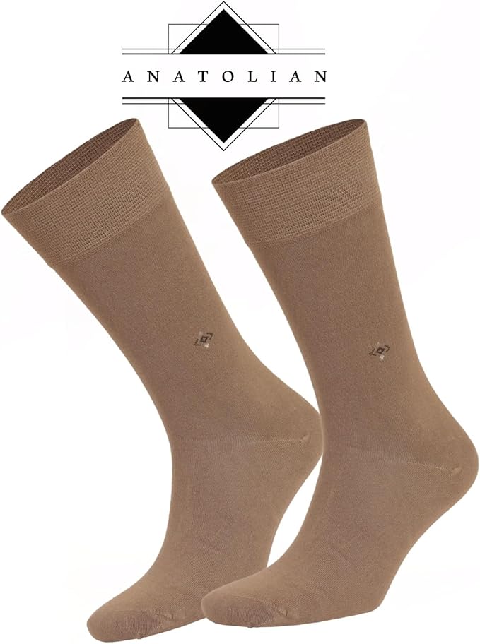 anatolian DRESS SOCKS Natural Comfortable Soft Classy - Made In TURKEY for Men Women Dress or Casual Footwear